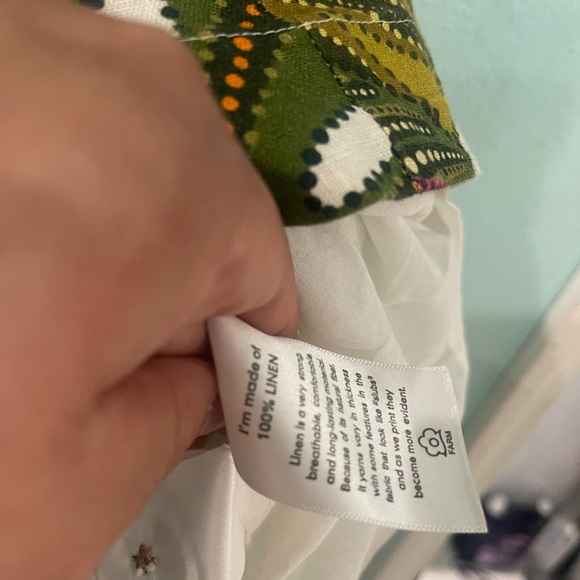 Farm Rio Spotted Leaves Utility Mini Dress - Picture 4 of 6